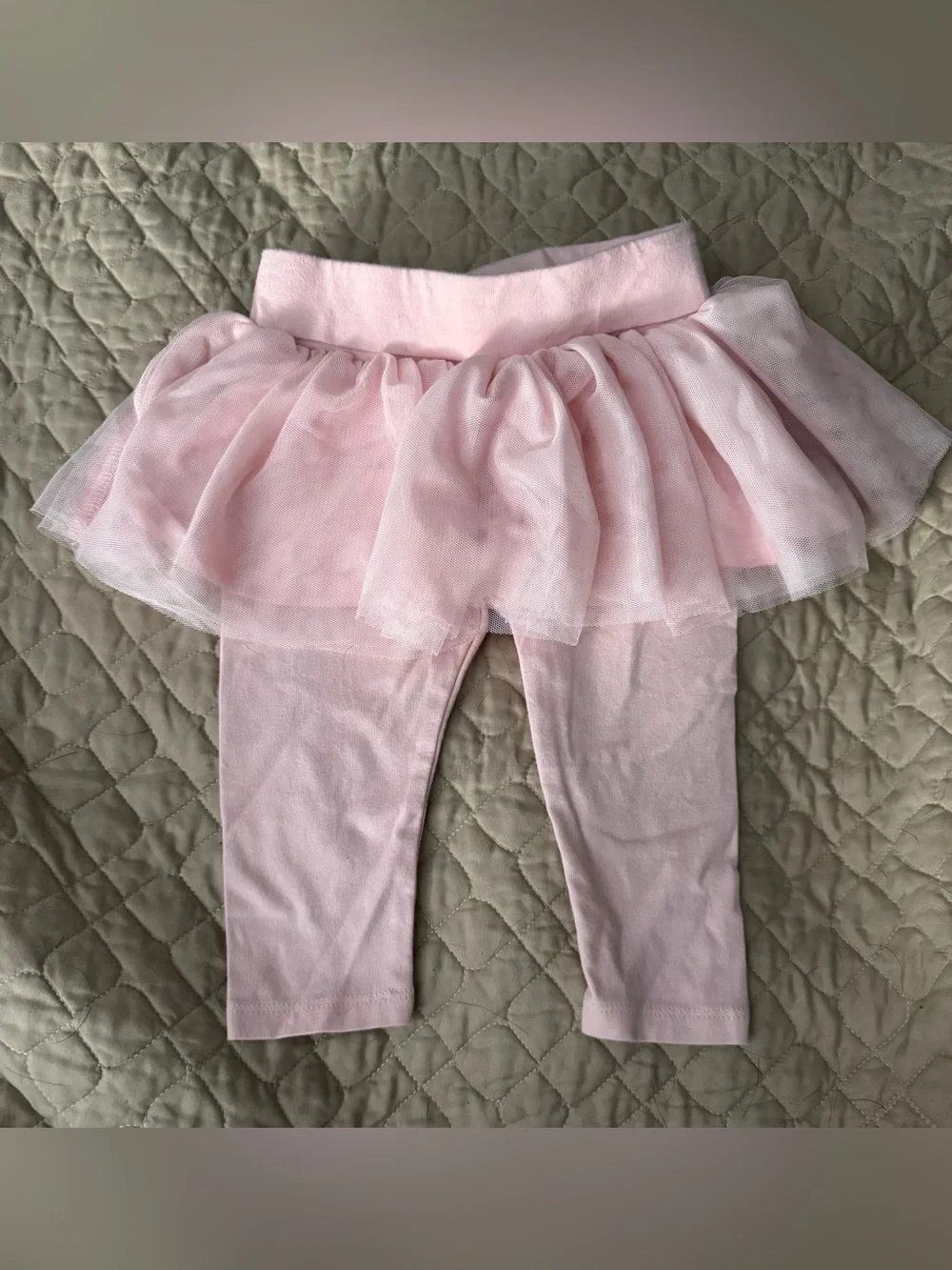Baby GAP Pink Tulle skirted leggings - Soft Pastel Baby Pink
